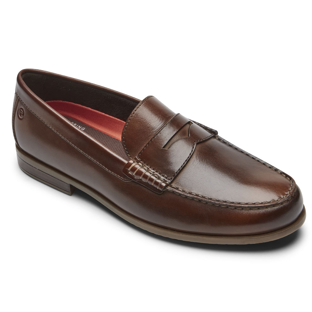 Rockport Loafers Herre Brune - Curtys Penny - QTYJ69538